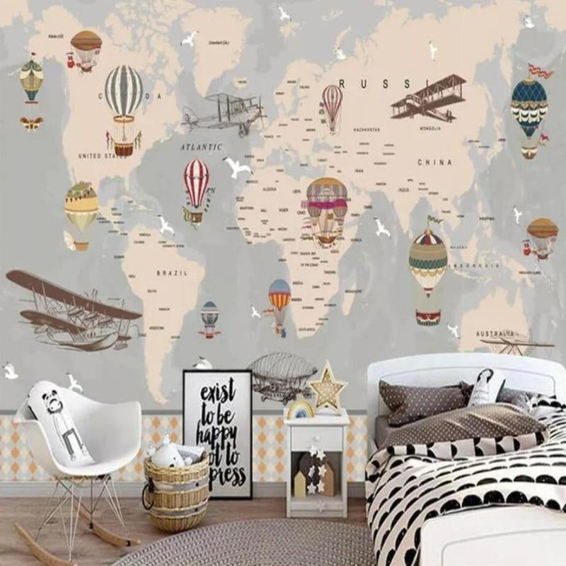 Carte du Monde en Papier Peint