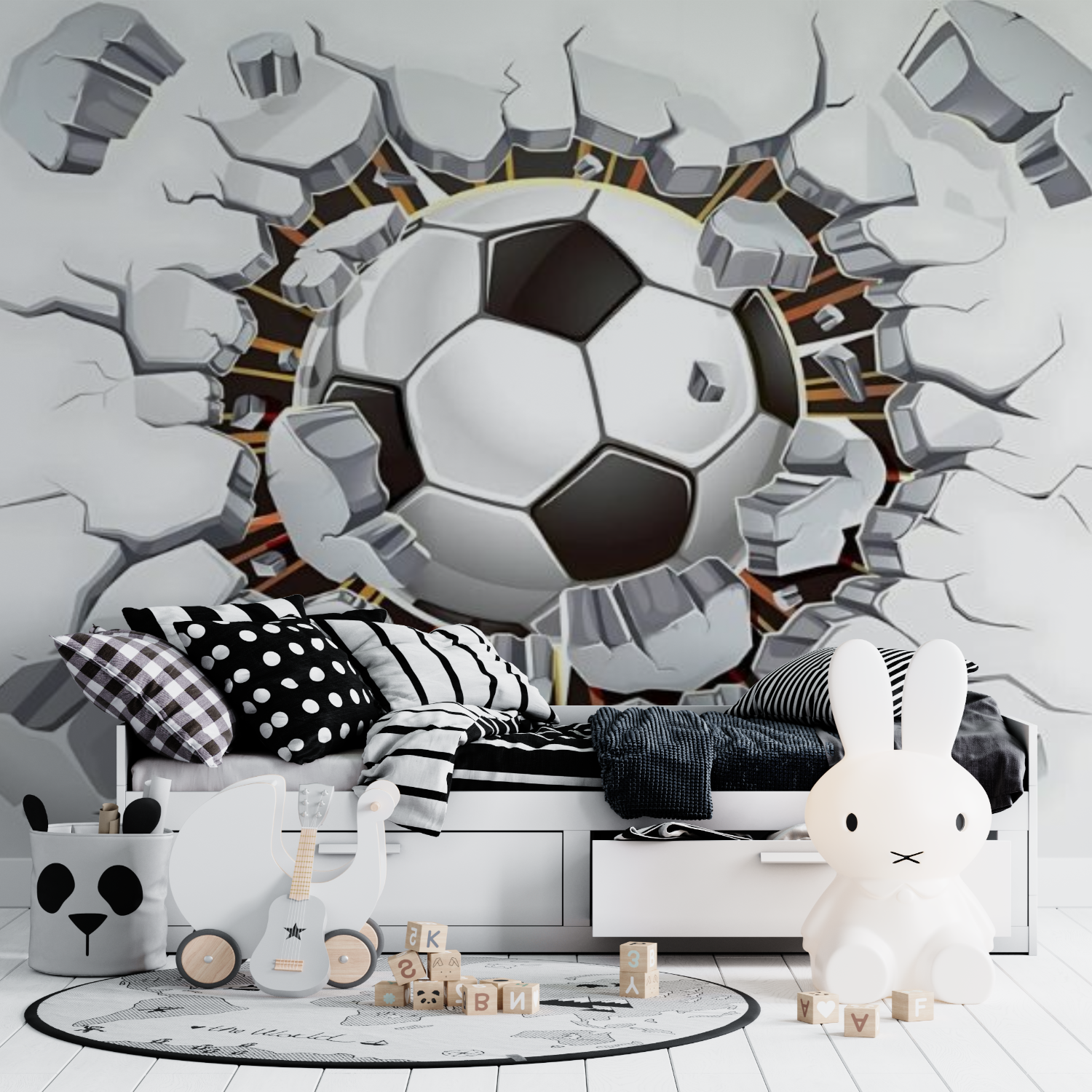 Papier Peint Foot Ballon 3D