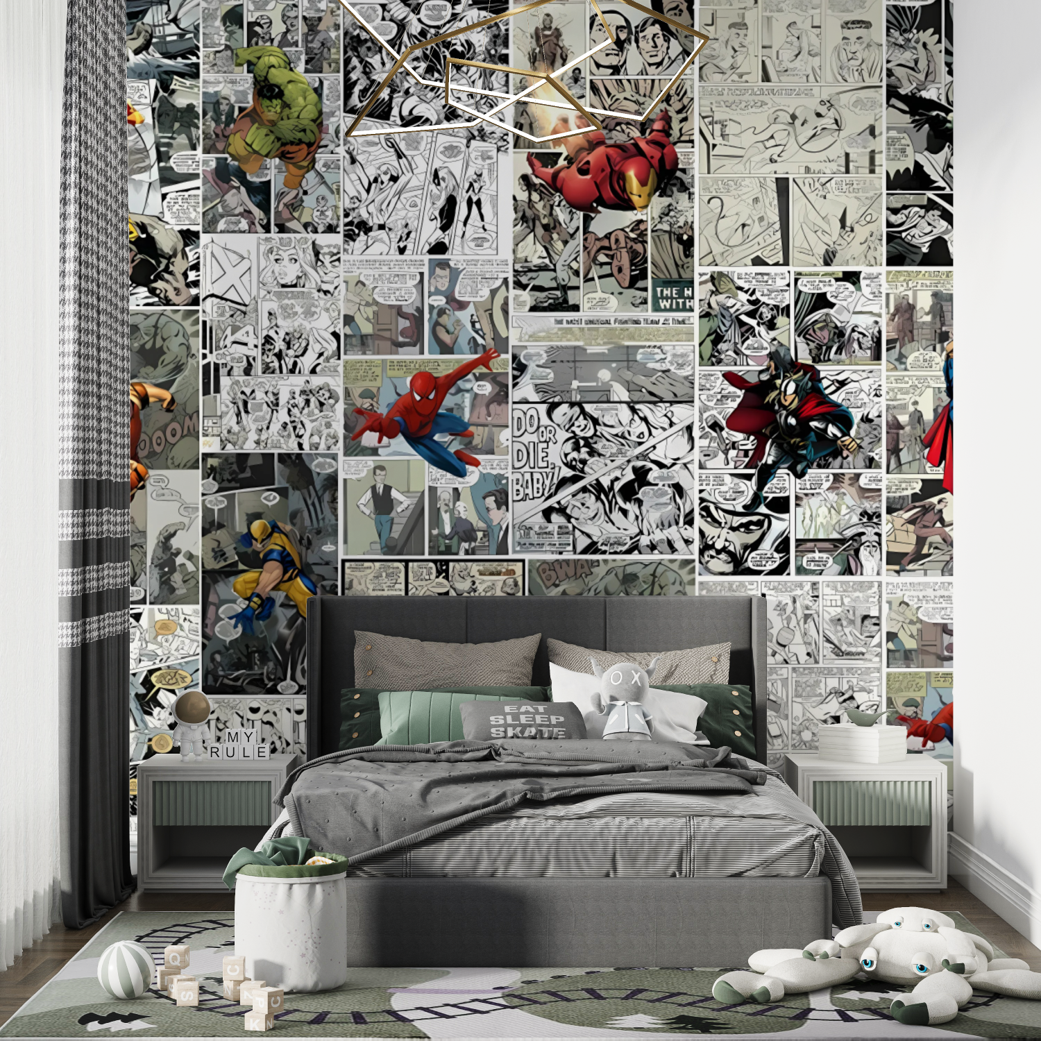 Papier Peint BD Marvel