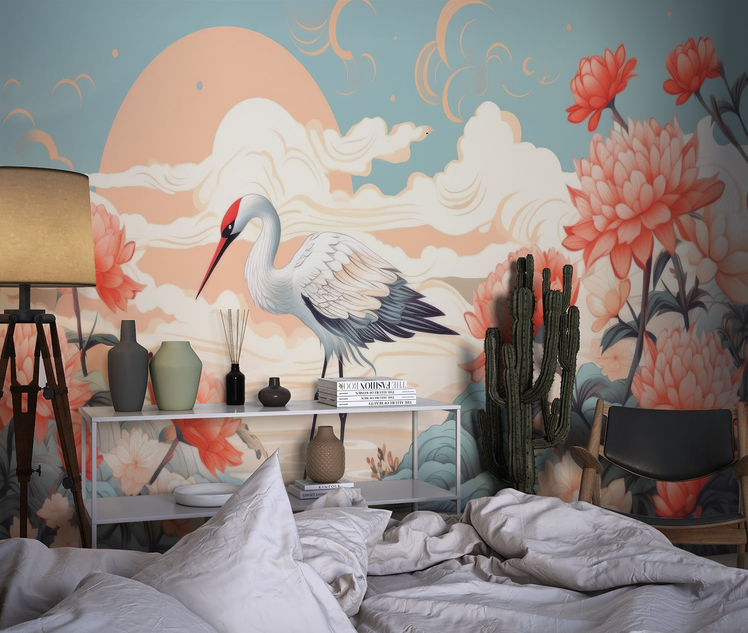 Papier Peint Oiseaux Japonais