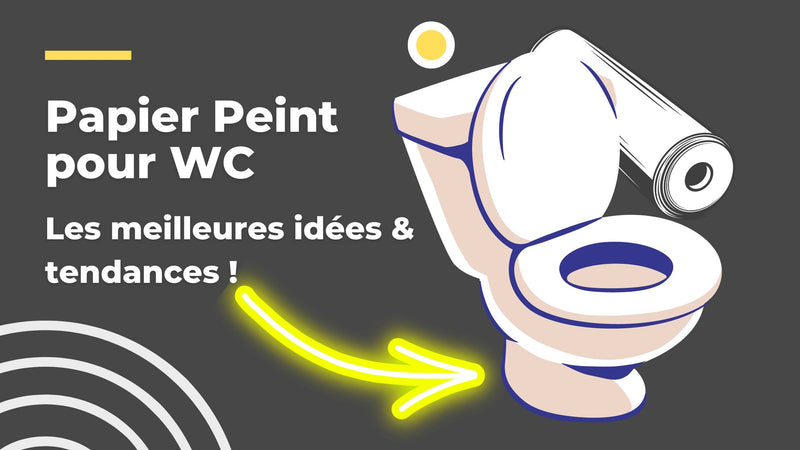 idee papier peint wc