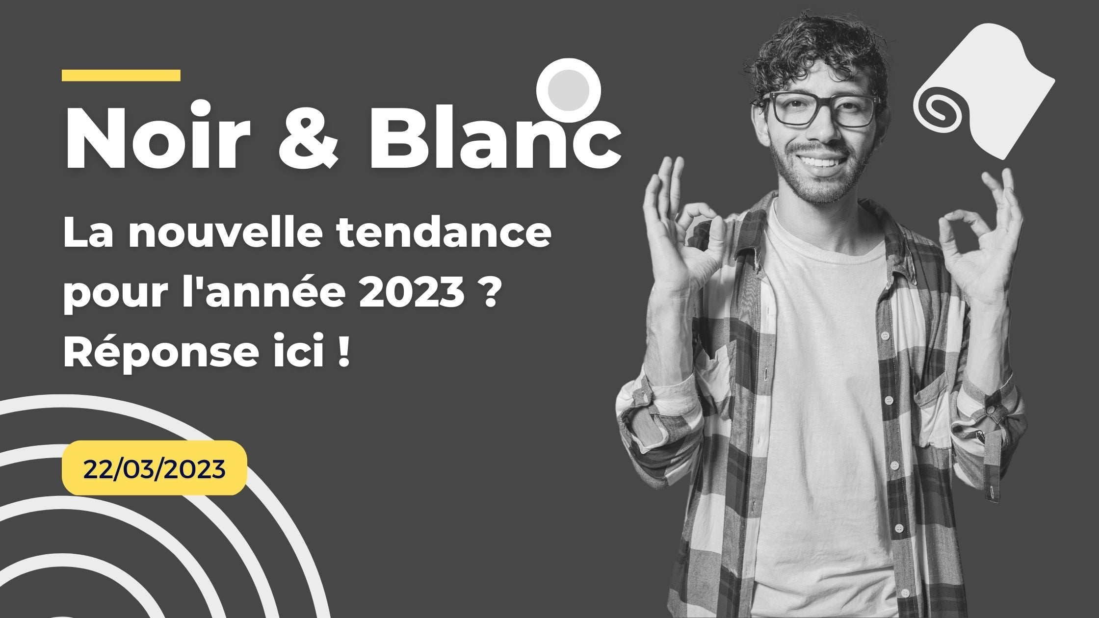 papier peint noir et blanc tendance