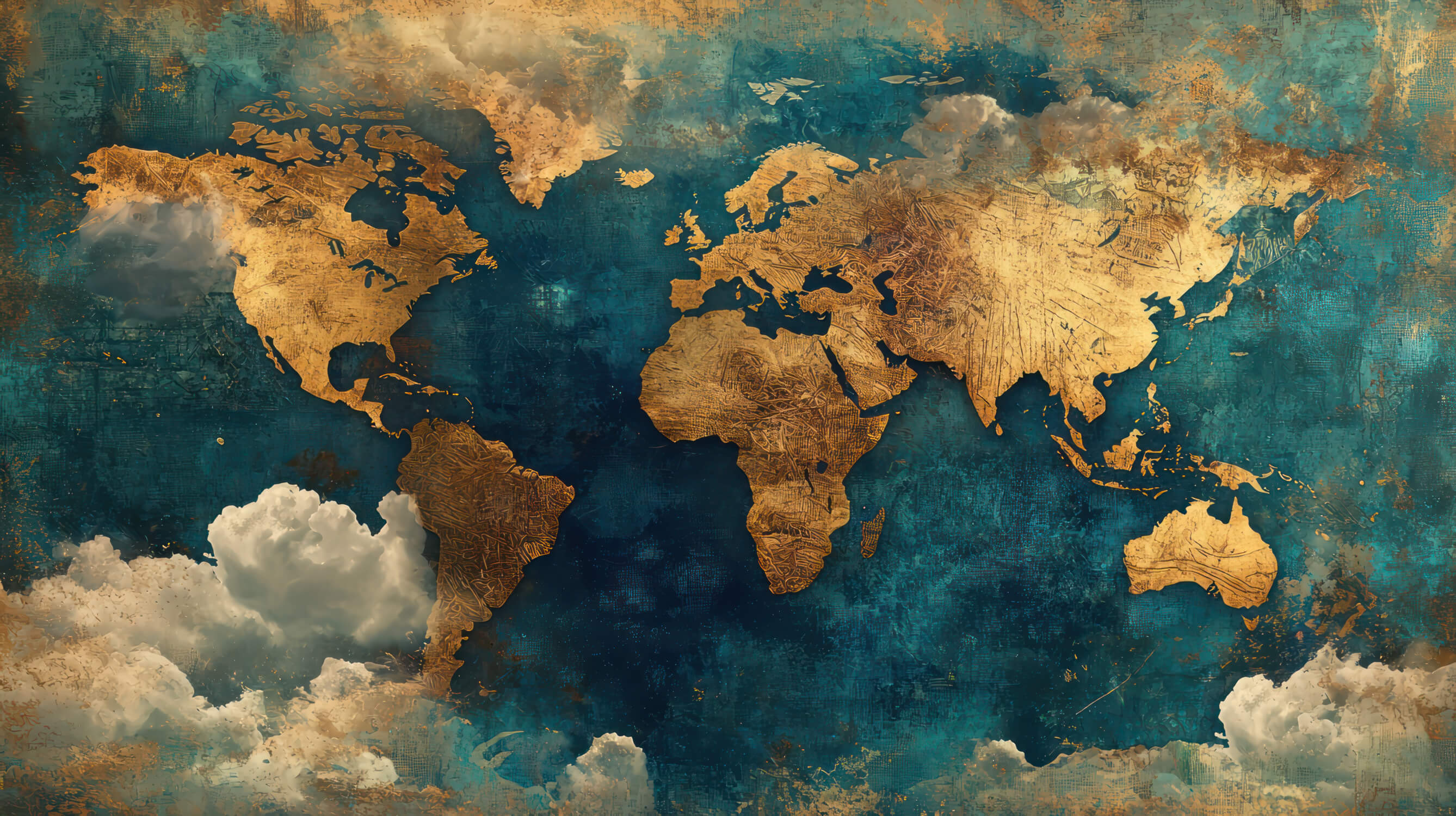 Papier Peint Carte Du Monde Géante