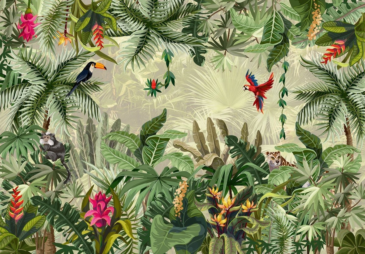 Foliage wallpaper jungle