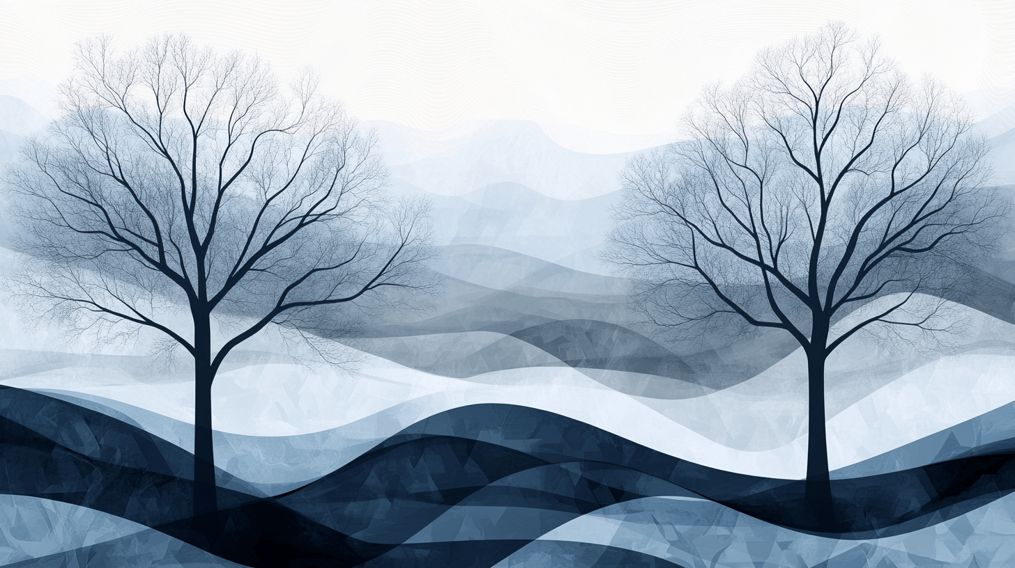 Papier Peint Arbre Abstrait