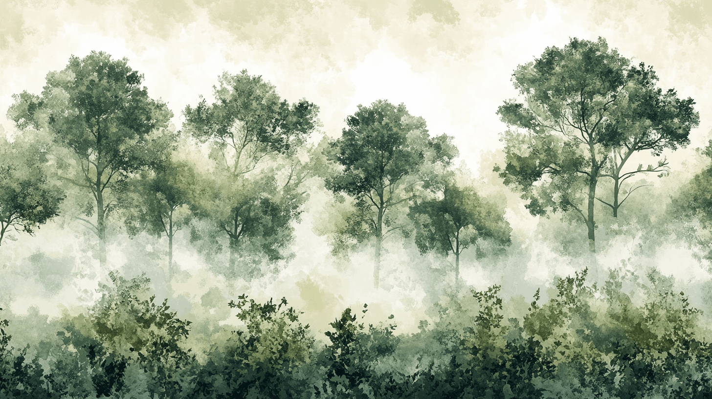 Papier Peint Arbre Vert