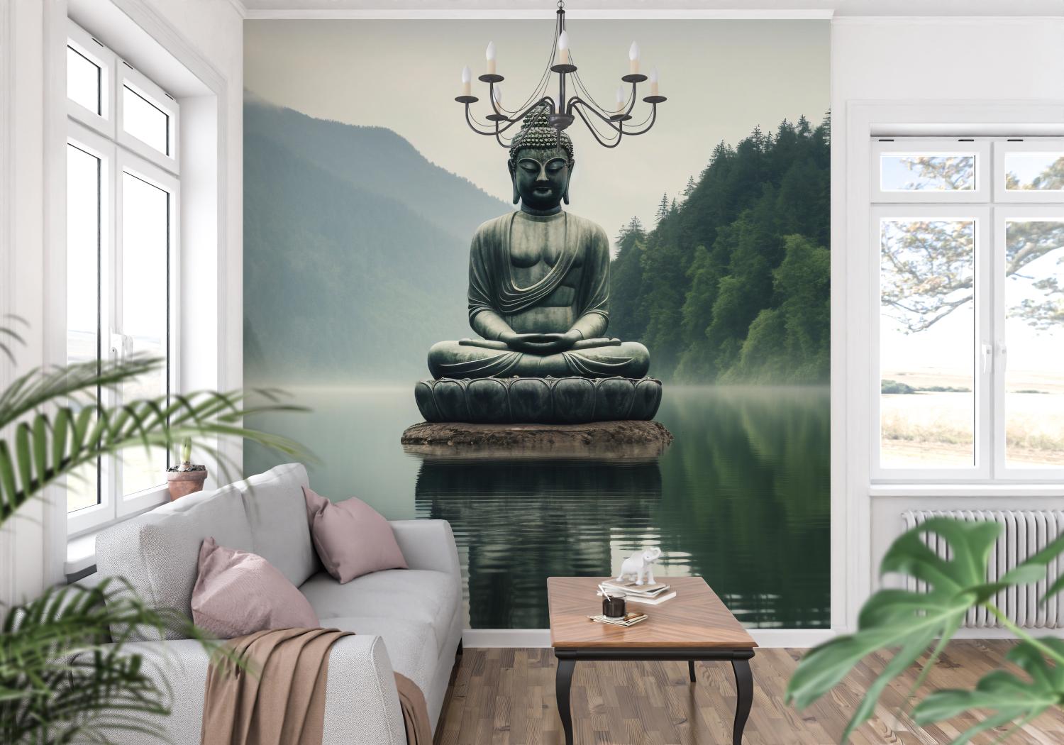 Trompe L Oeil Zen Wallpaper - Second Image