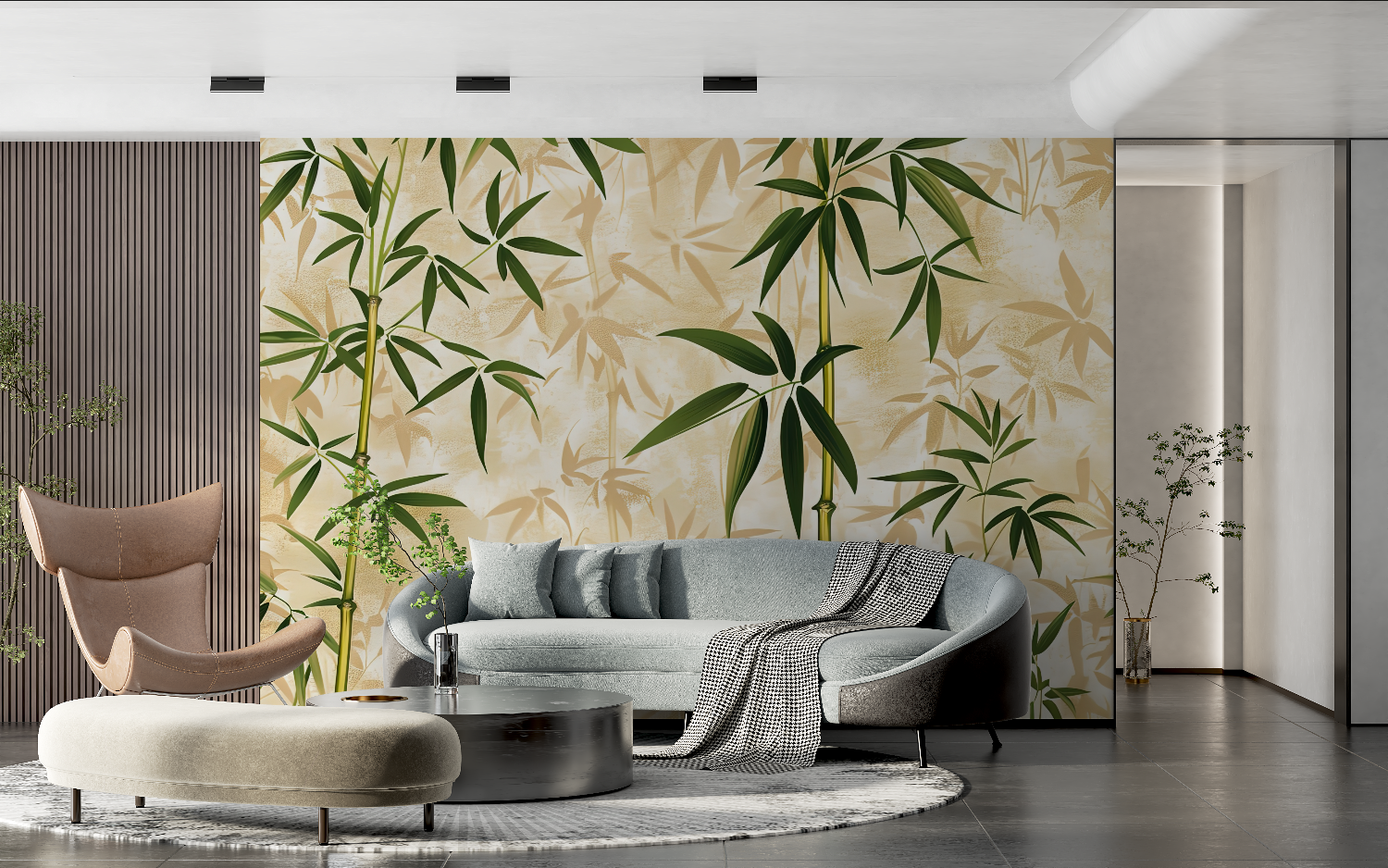 Bamboo Non-Woven Wallpaper - Second Image