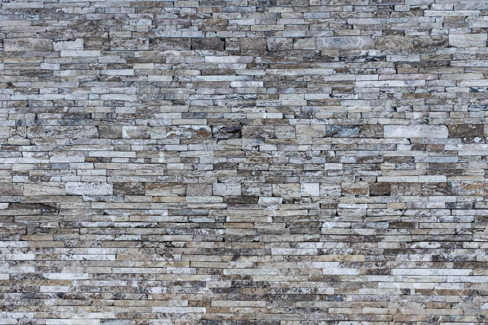 Gray 3D brick wallpaper