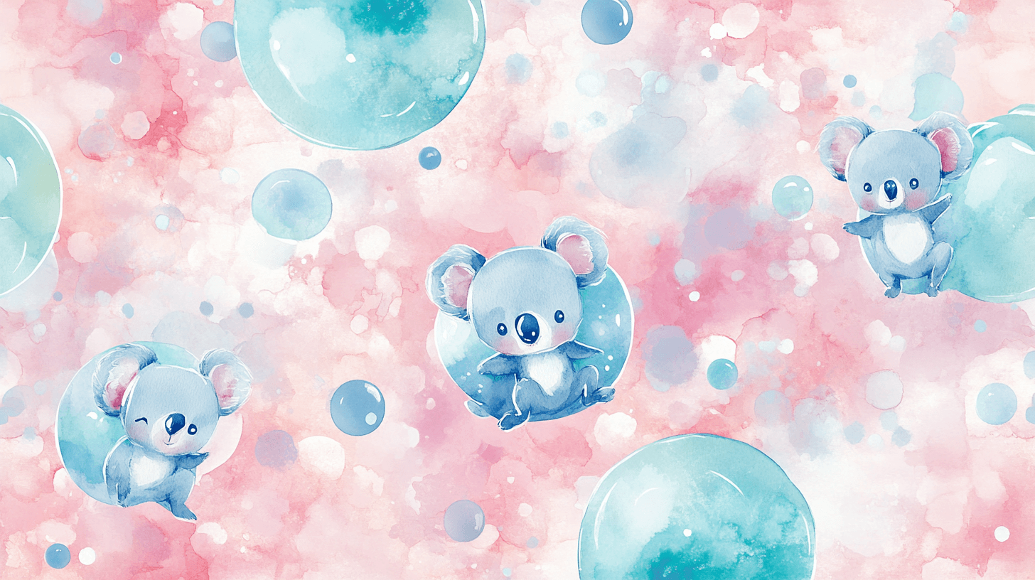 Papier Peint Koala Dans Une Bulle De Rêve