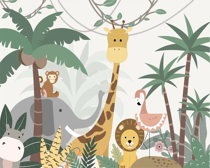 Animals Wallpaper <br/> Jungle &amp; Co.