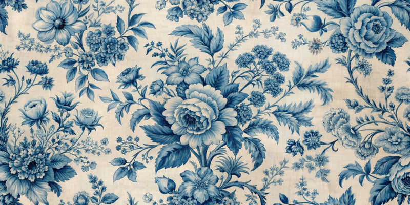 Papier Peint Vintage Bleu