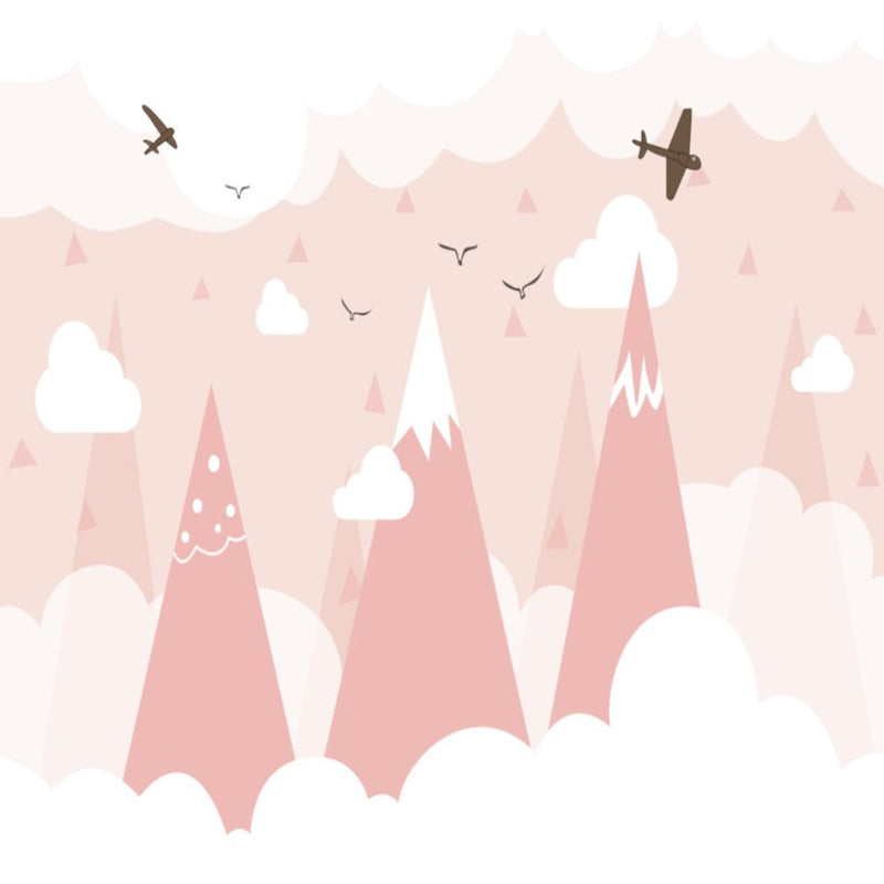 Classic Girl Wallpaper <br/> Scandinavian Mountain Rose