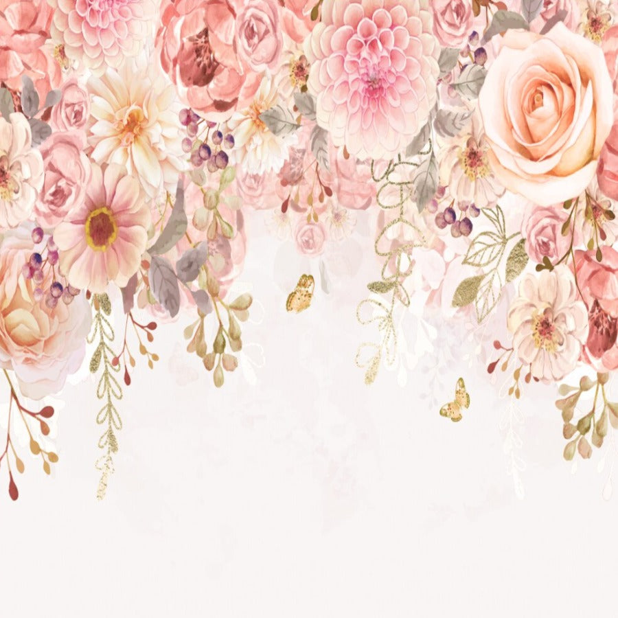 Flower Wallpaper <br/> Pink Panoramic