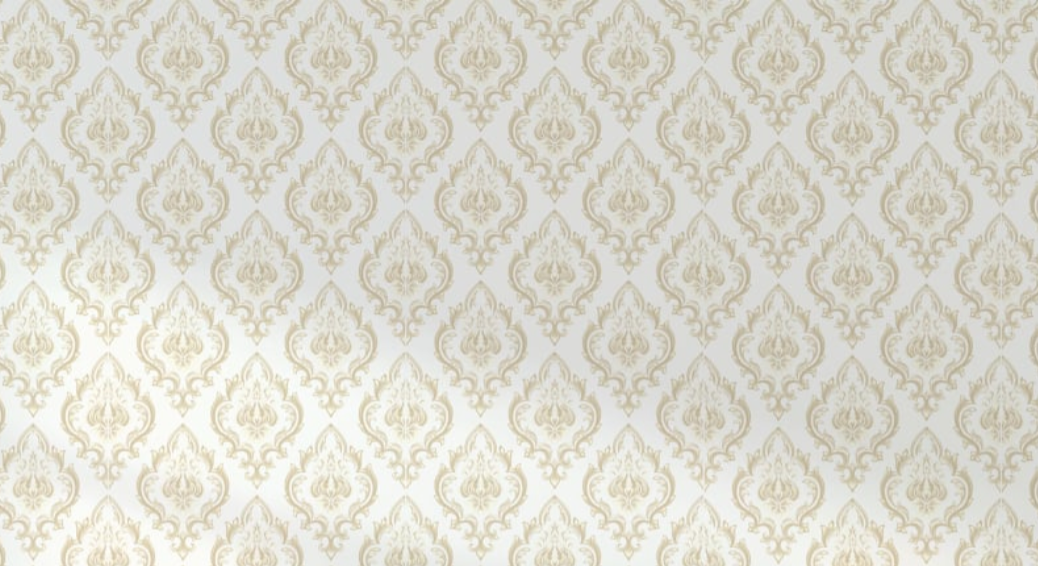 White Baroque Wallpaper