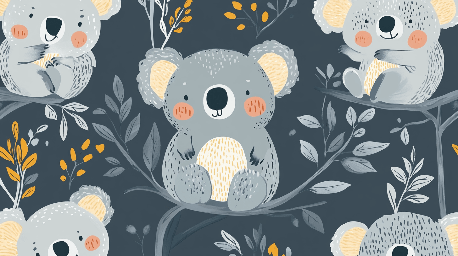Papier Peint Koala Peau À Peau