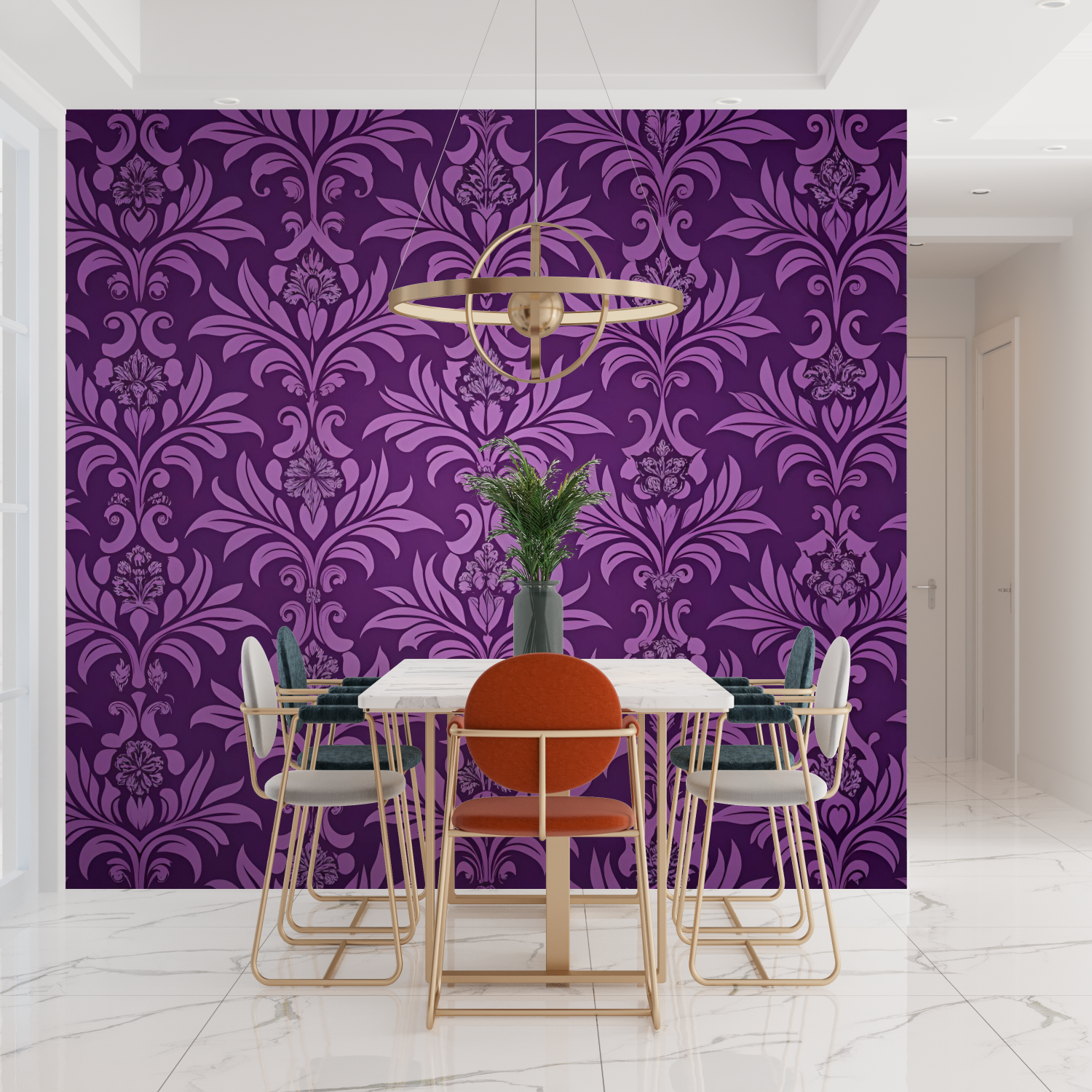 Purple Baroque Wallpaper - Second Image