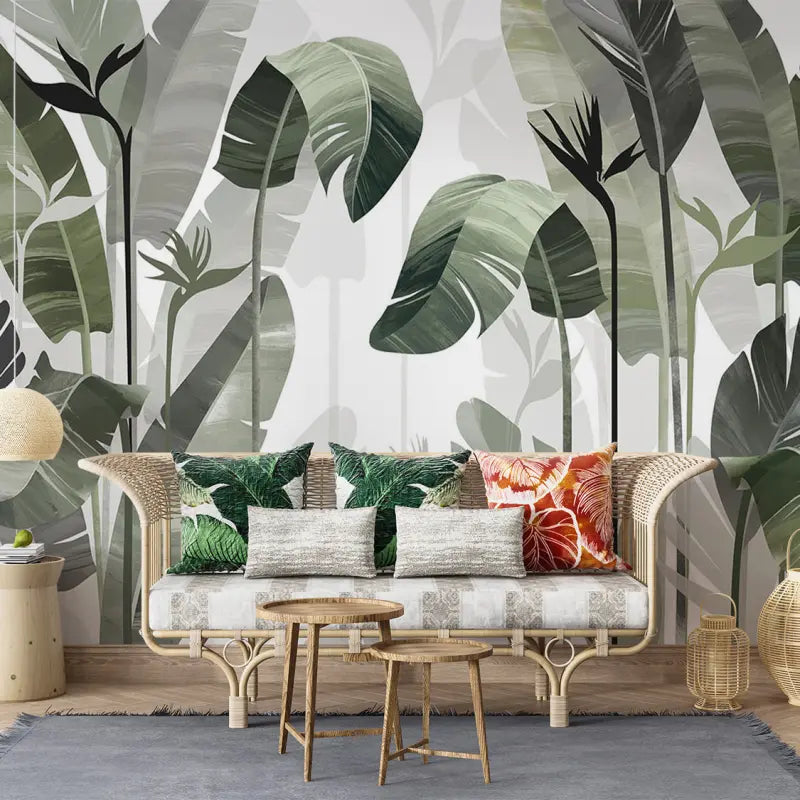 Bedroom Foliage Wallpaper - Second Image