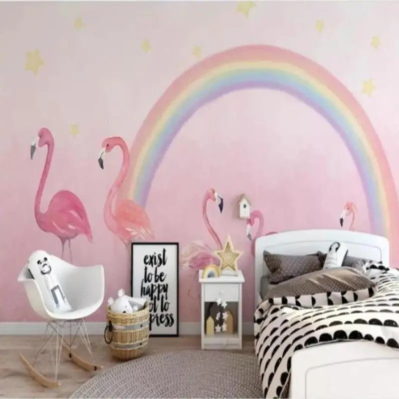 Flamingo Wallpaper Decor - Second Image