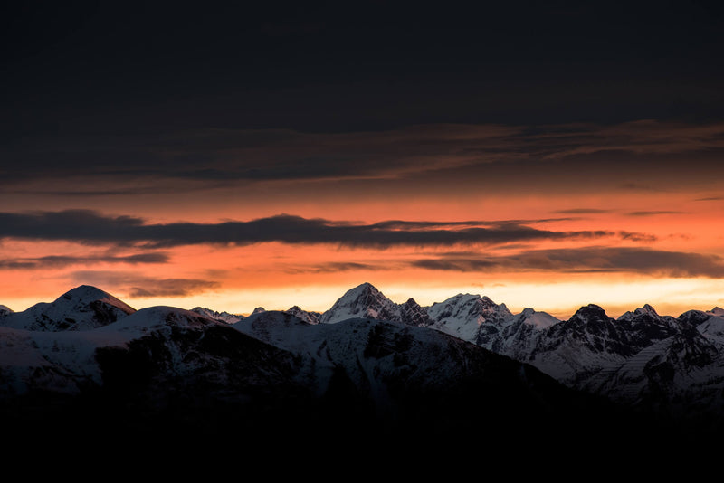 Papier Peint Panoramique Montagne Nocturne