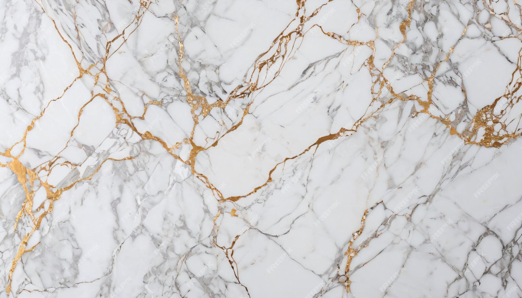 White and golden marble wallpaper