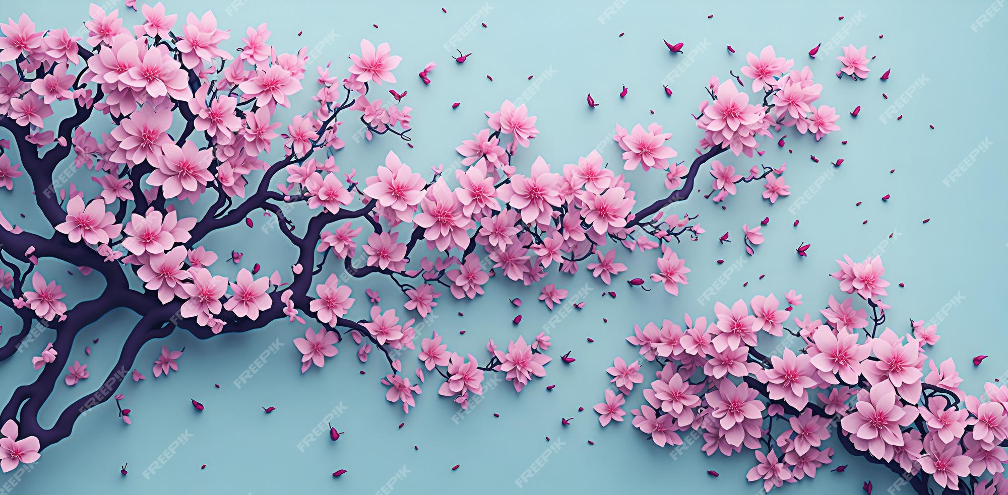 Cherry Flower Panoramic Wallpaper