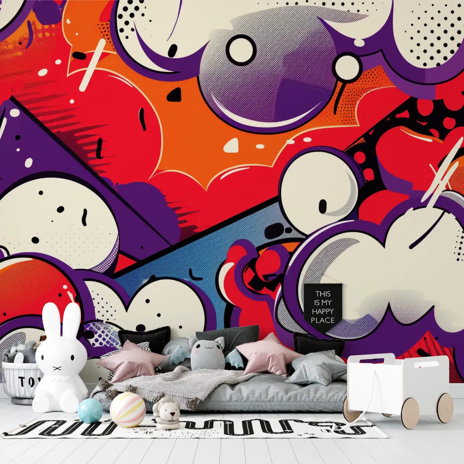 Papier Peint Ados Art Graffiti - chambre petit