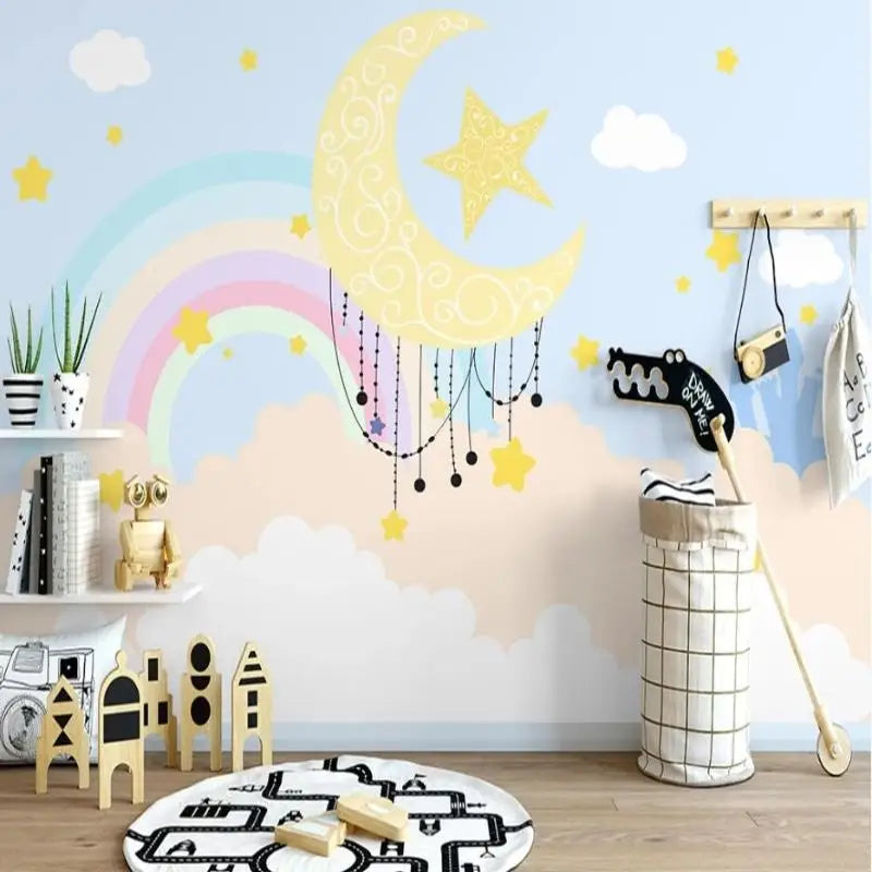 Rainbow Wallpaper for Girls Bedroom - Second Image