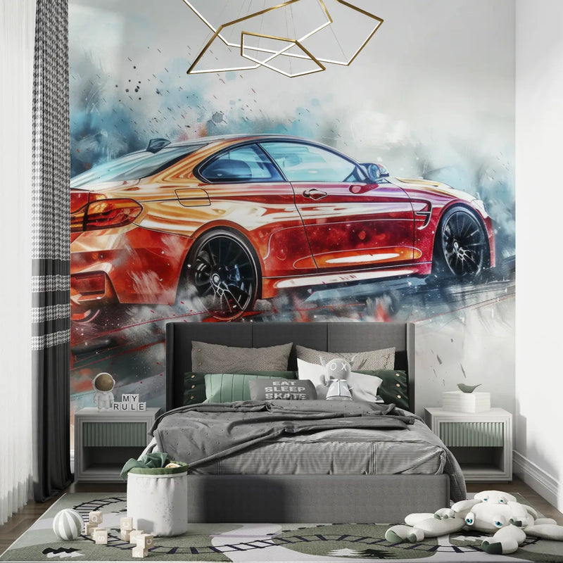 Papier peint BMW - chambre petit