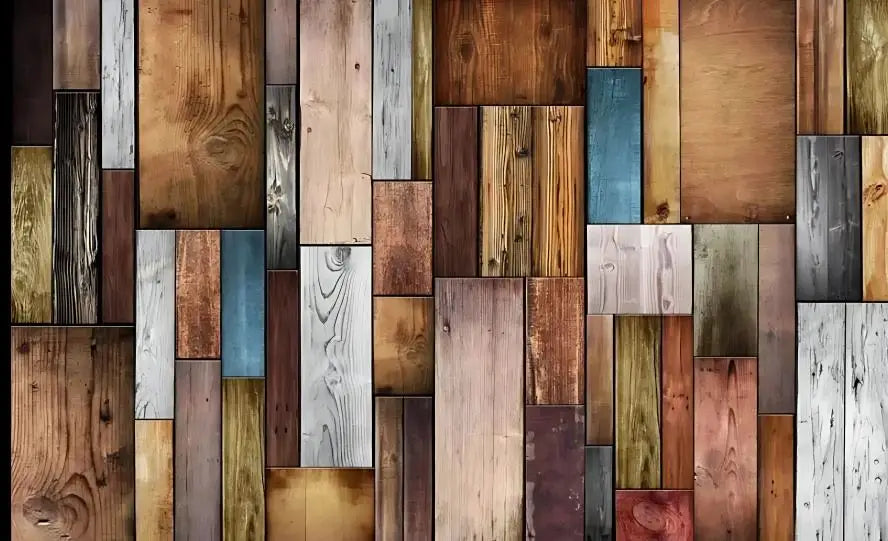 Industrial Wood Wallpaper