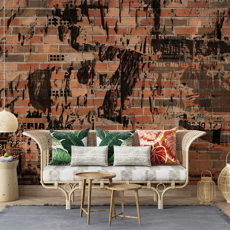 Brick Wallpaper Teen Bedroom - Second Image