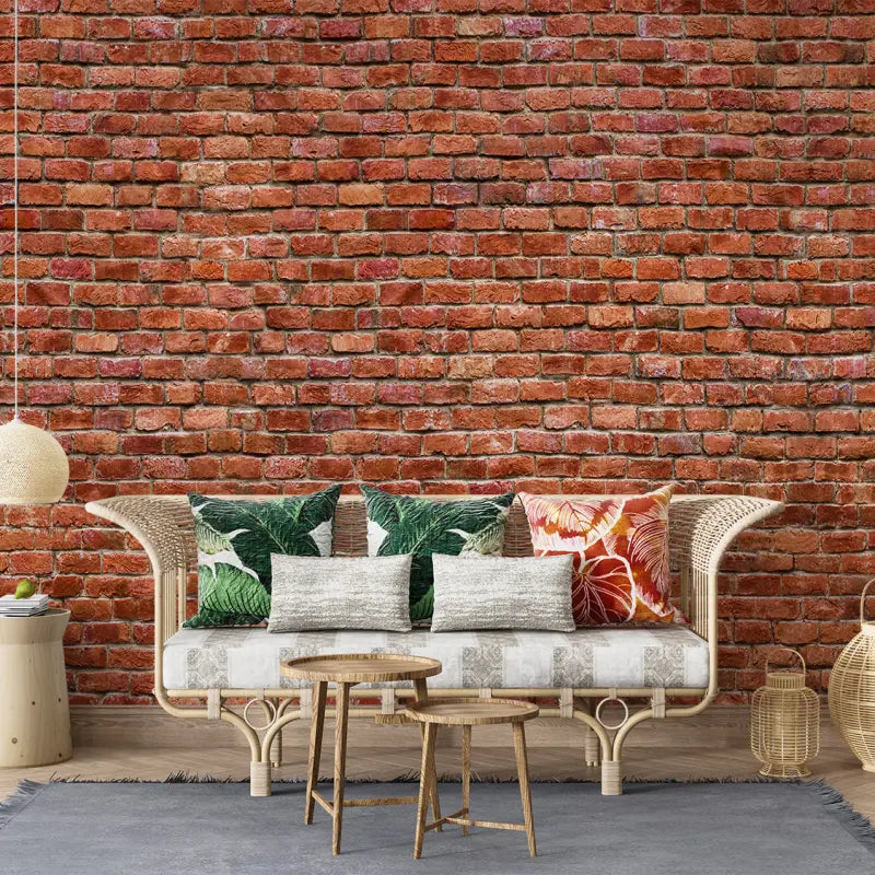 Non-Woven Brick Wallpaper - Second Image