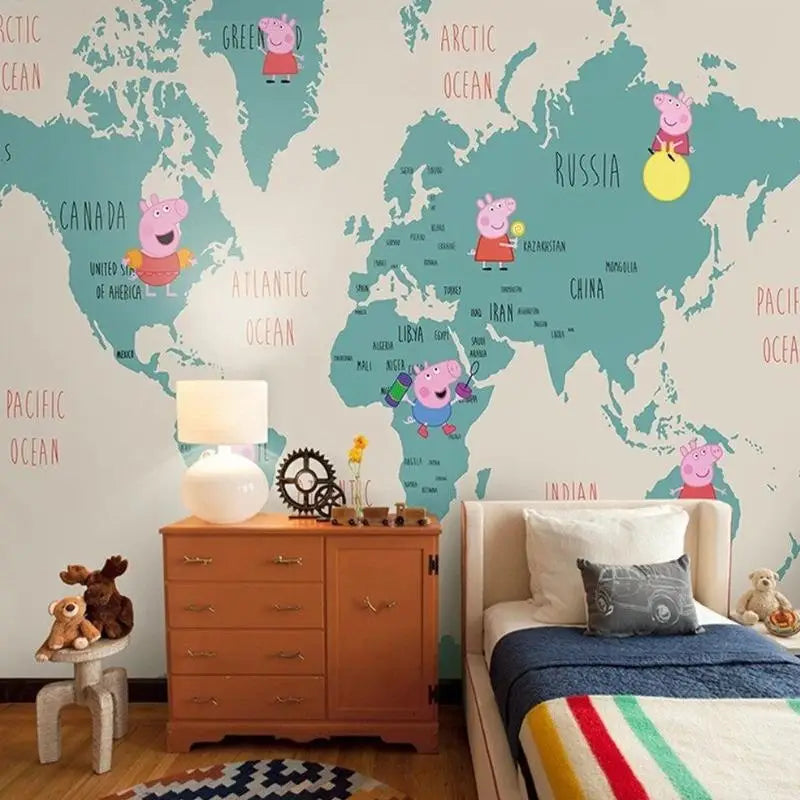 Peppa Pig Baby Room Map Wallpaper - Second Image