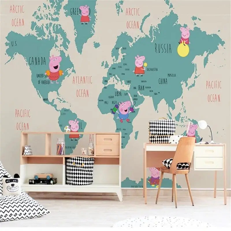 Peppa Pig Baby Room Map Wallpaper - Second Image