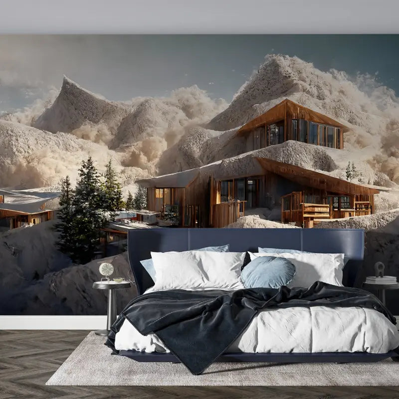 Mountain Chalet Wallpaper - Second Image