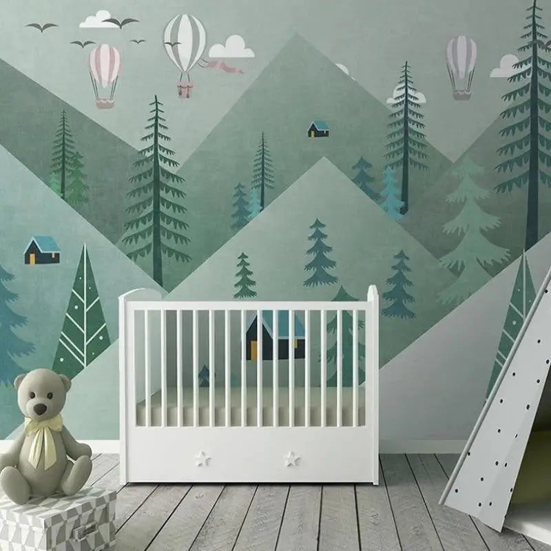 Forest Baby Room Wallpaper - Second Image