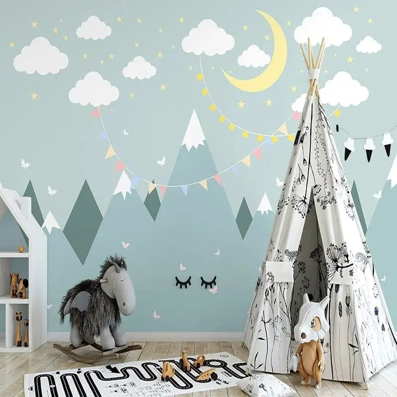 Mixed Baby Room Wallpaper - Second Image