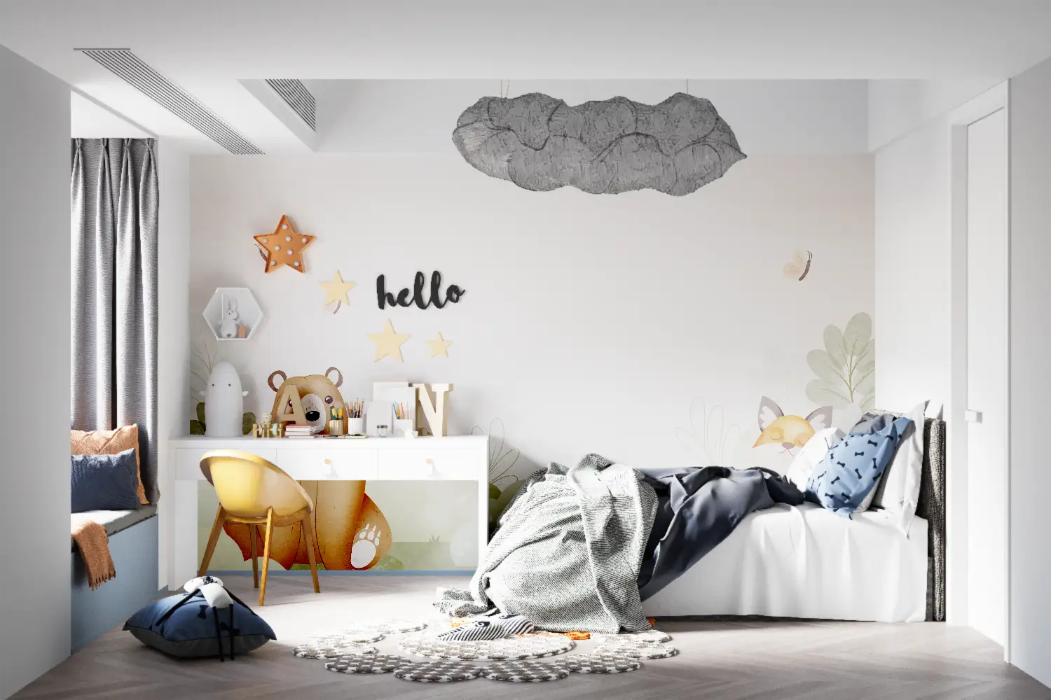 Papier Peint Chambre Enfant Mixte - tapisserie ado