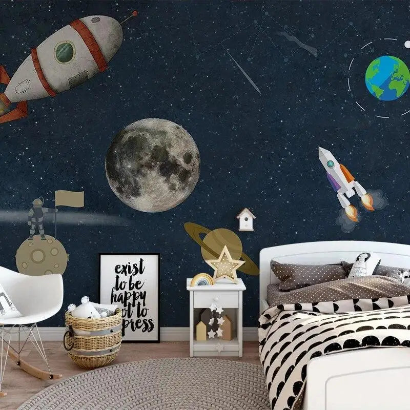 Space Bedroom Wallpaper - Second Image