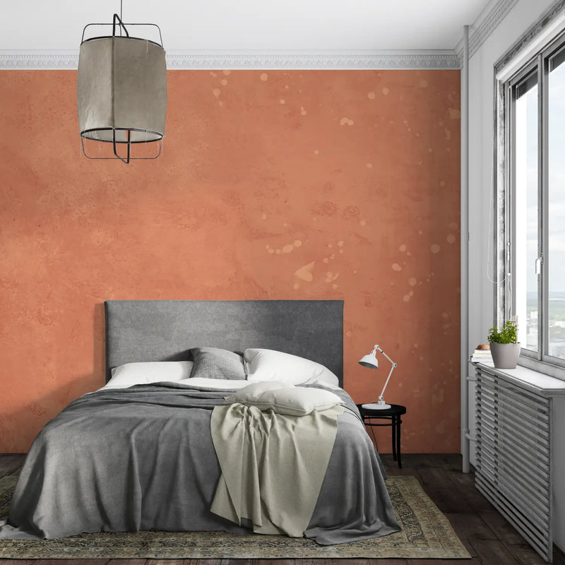 Papier Peint Couleur Terracotta - sur mesure