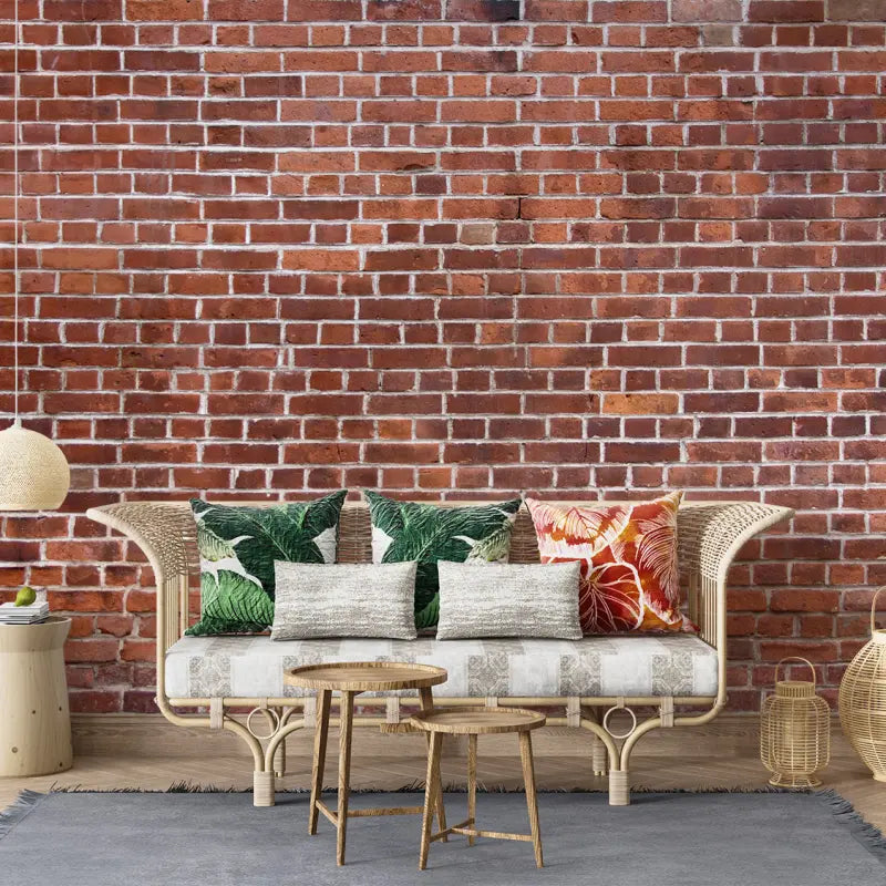 Faux Brick Wall Wallpaper - Second Image