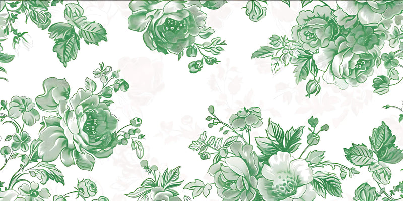 Papier Peint Floral Vert