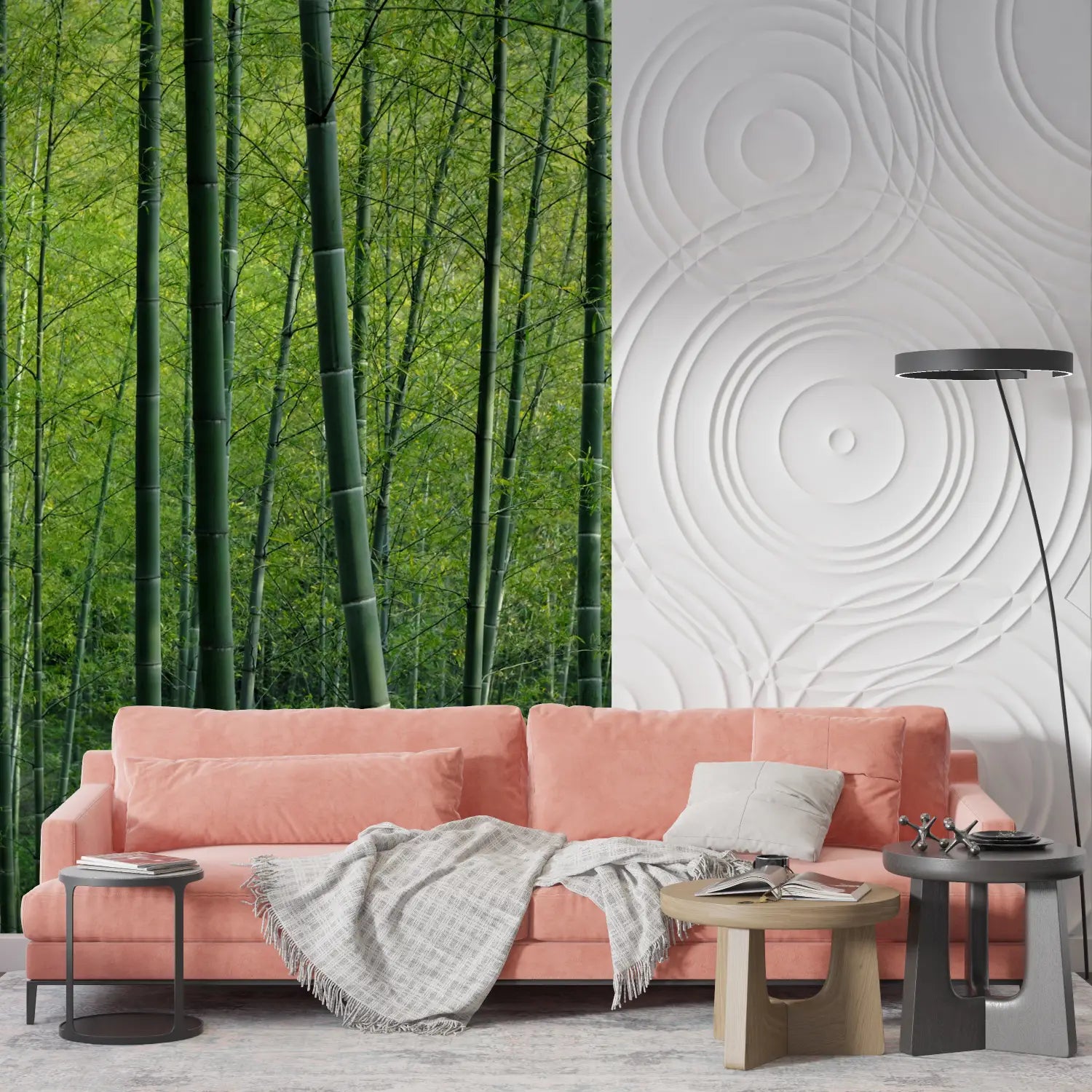 Papier Peint Foret Bambou - mur