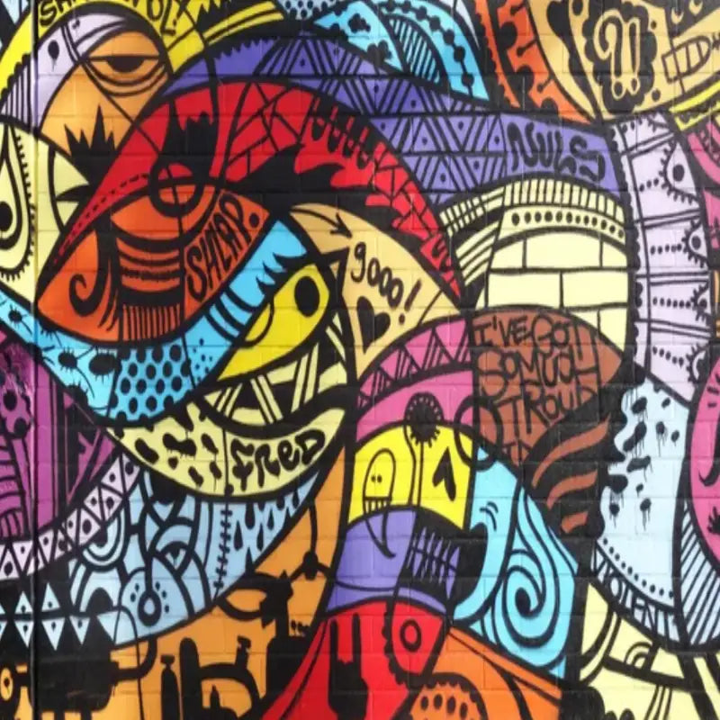 Papier Peint Graffiti Design Tribal