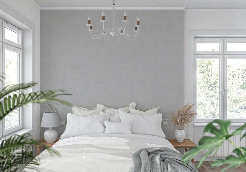 Papier Peint Gris Clair Uni - tendance mur