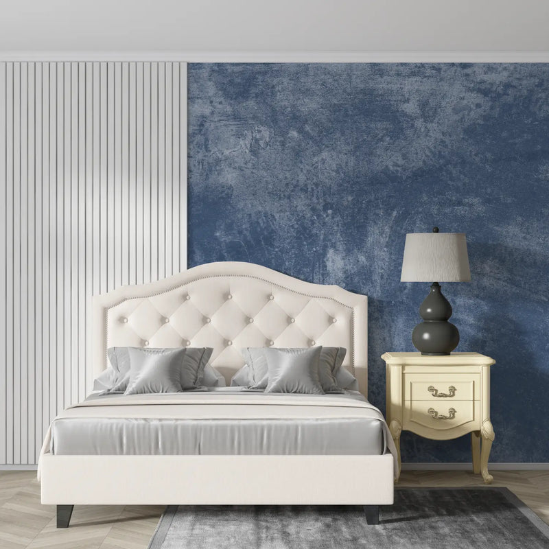 Papier Peint Gris Et Bleu Tendance - mur