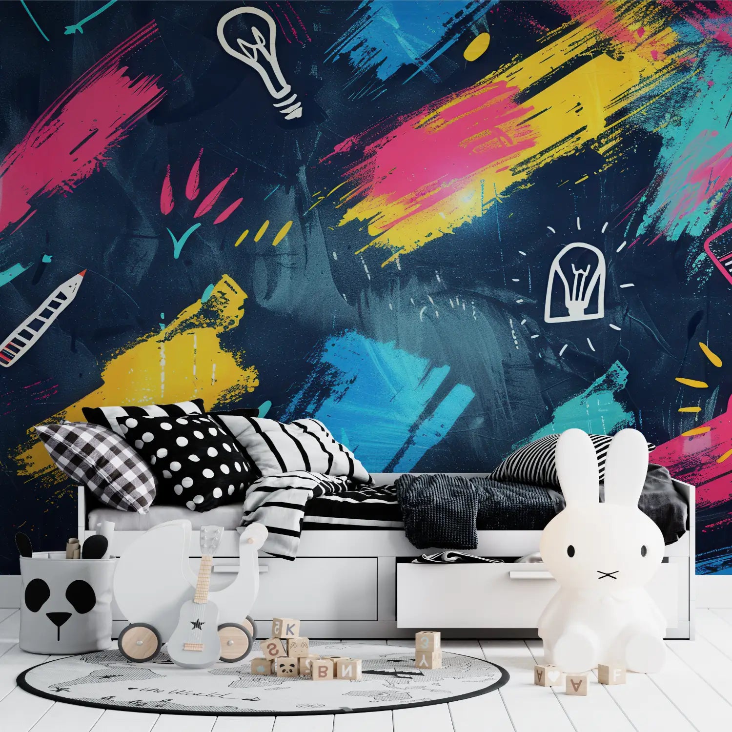 Non-Woven Teen Bedroom Wallpaper - Second Image