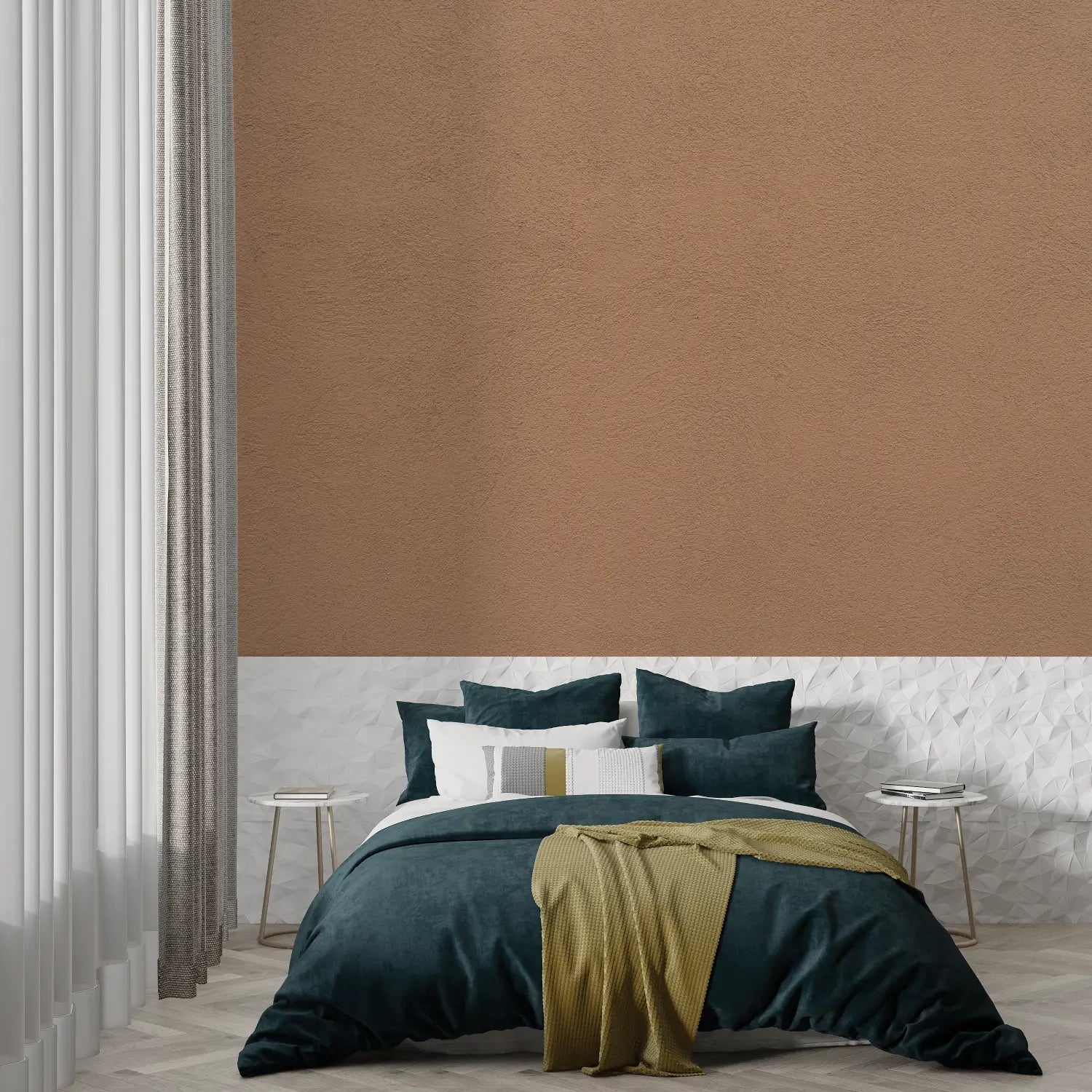 Terracotta Non-Woven Wallpaper - Second Image