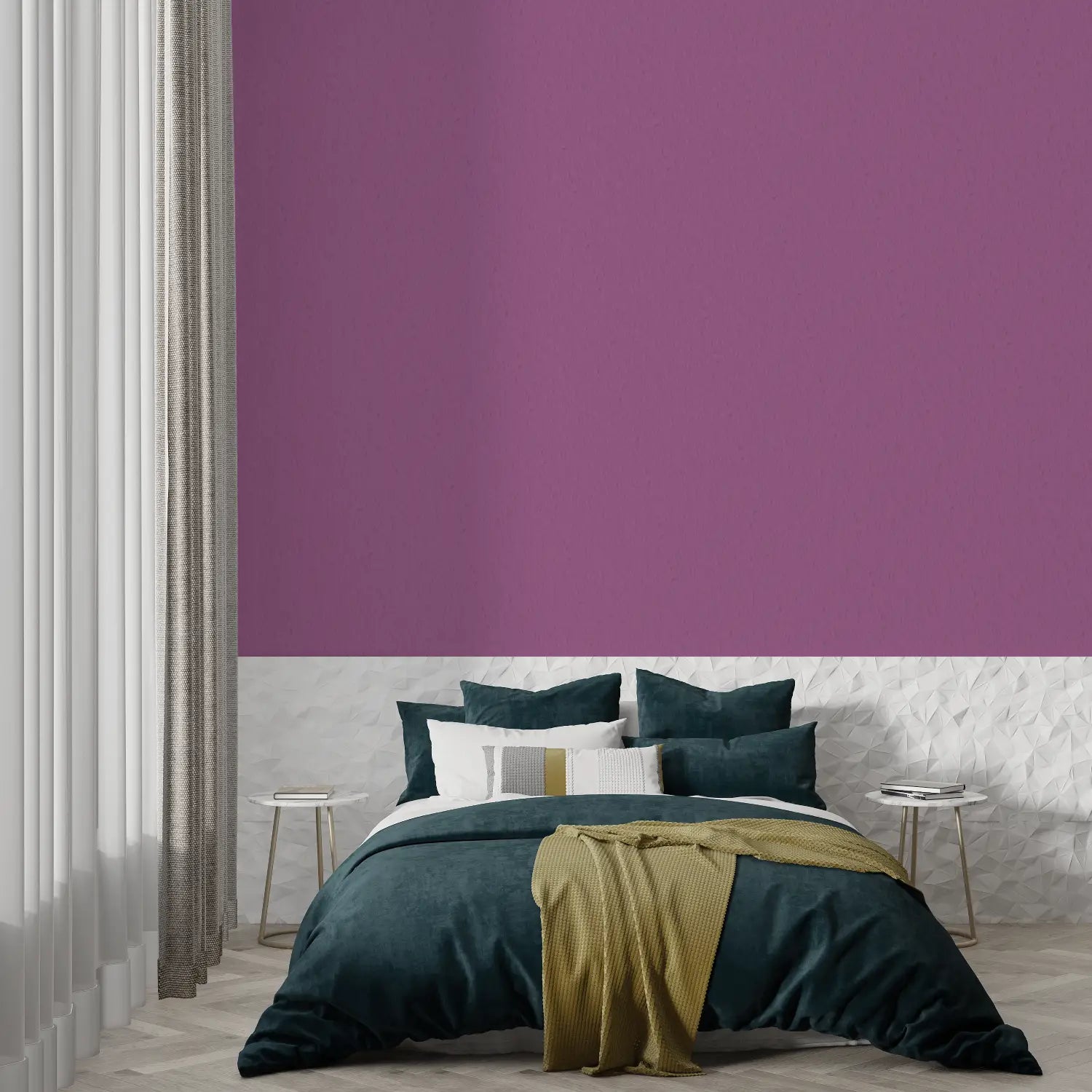 Purple Non-Woven Wallpaper - Second Image