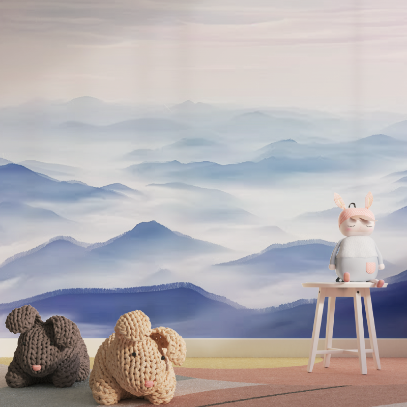 Papier Peint Montagne Rosée